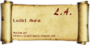 Loibl Aura névjegykártya
